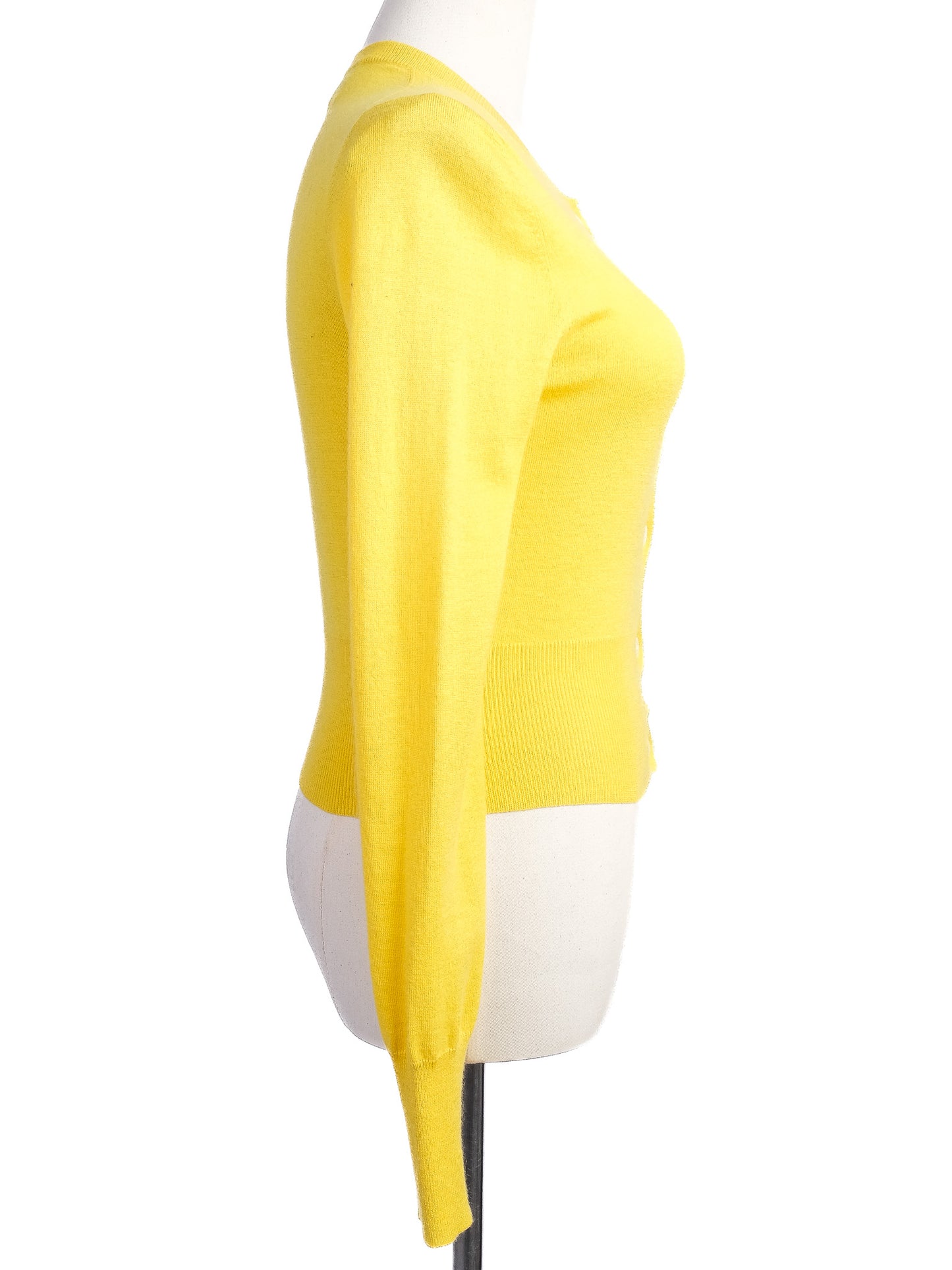 excellent paul smith yellow silk cardigan women size s