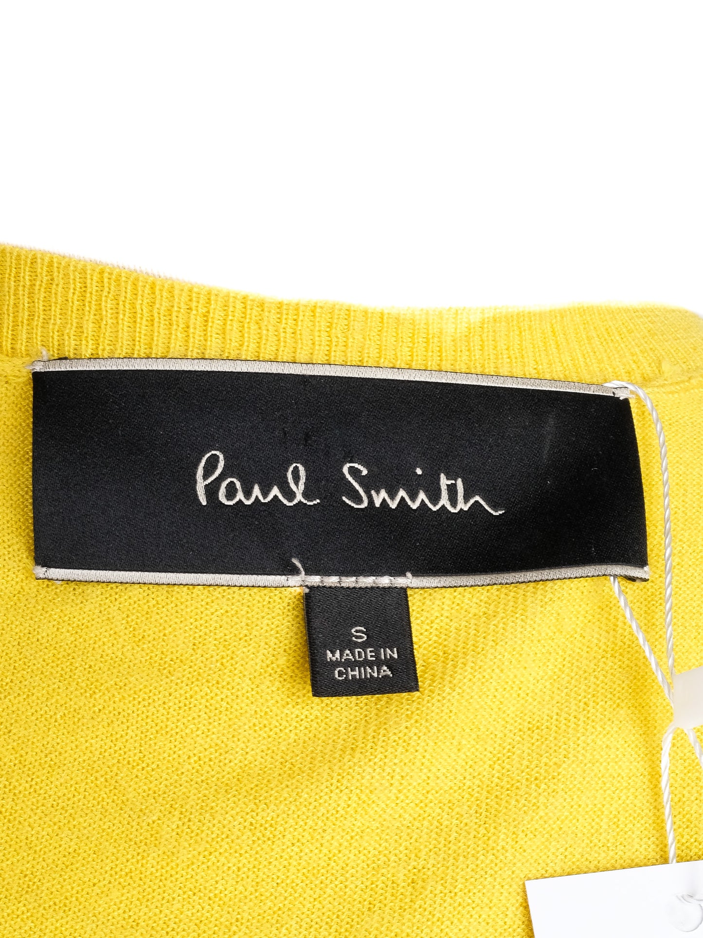 excellent paul smith yellow silk cardigan women size s