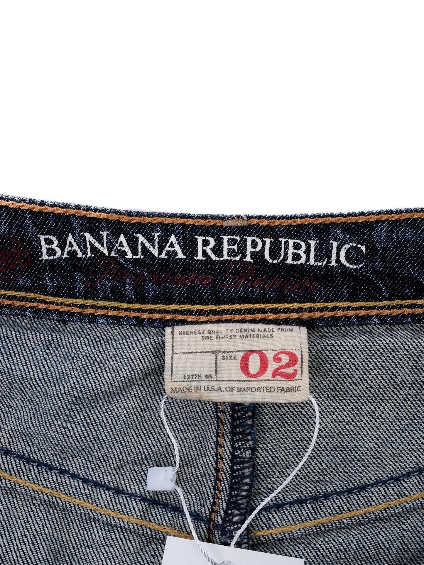 excellent banana republic blue denim skirt size xs cotton