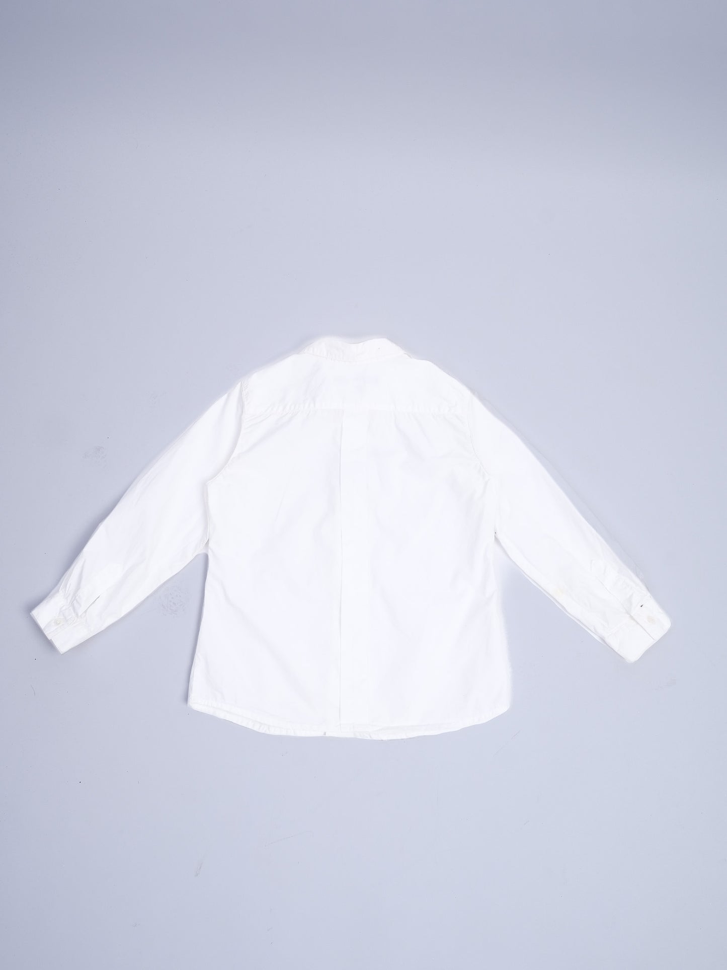 excellent bonpoint white cotton button-up shirt size 4 for kids