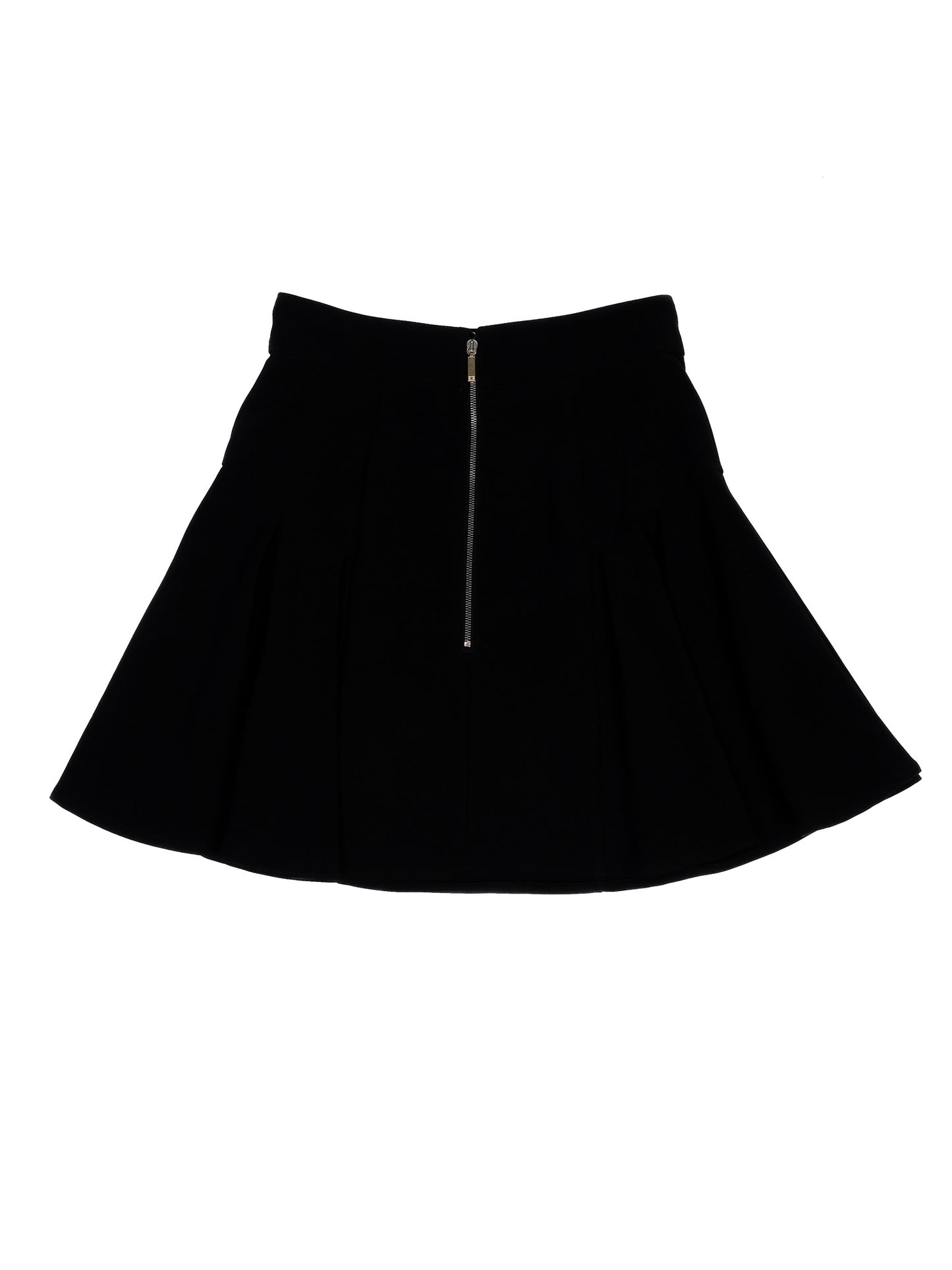 excellent elisabetta franchi black skirt size s with flared design