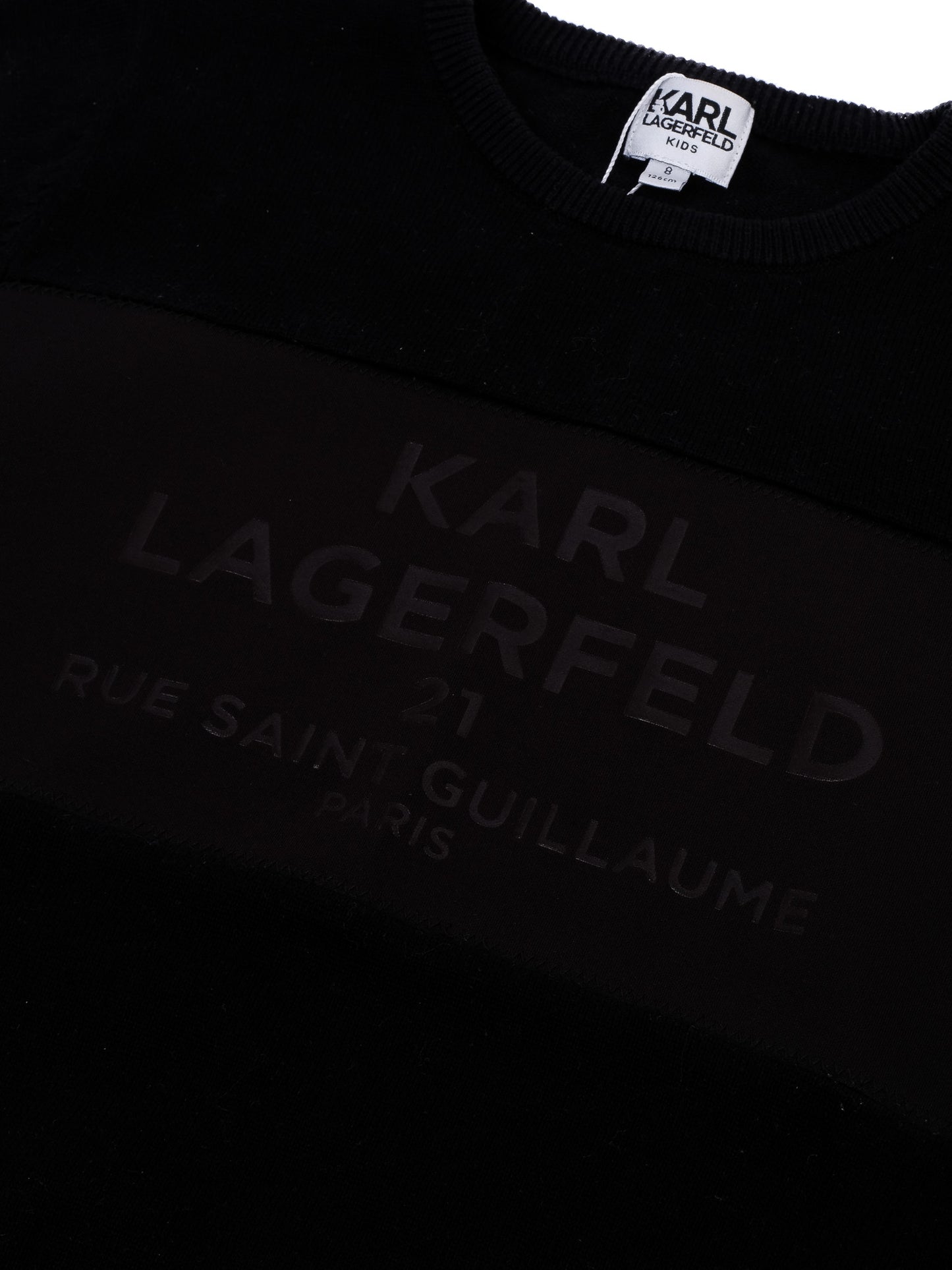 excellent karl lagerfeld kids black sweater size 8