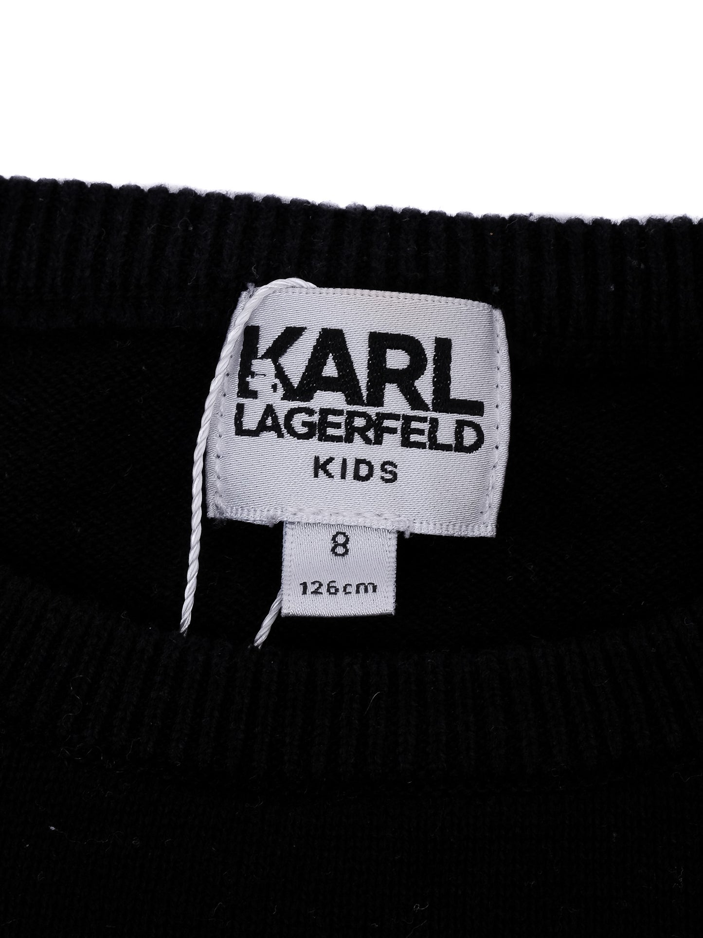 excellent karl lagerfeld kids black sweater size 8