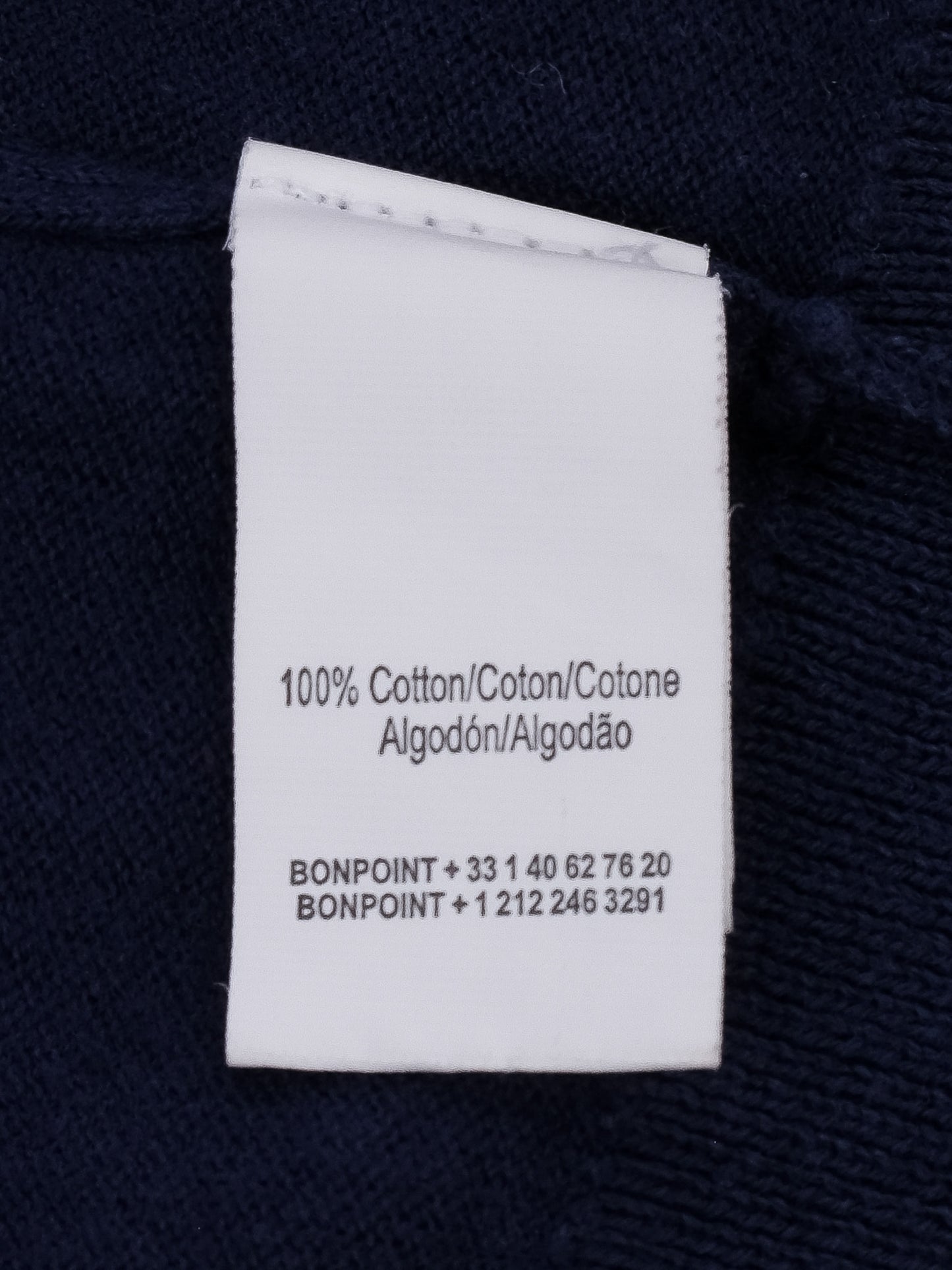 excellent bonpoint navy blue cardigan size 10 for kids cotton