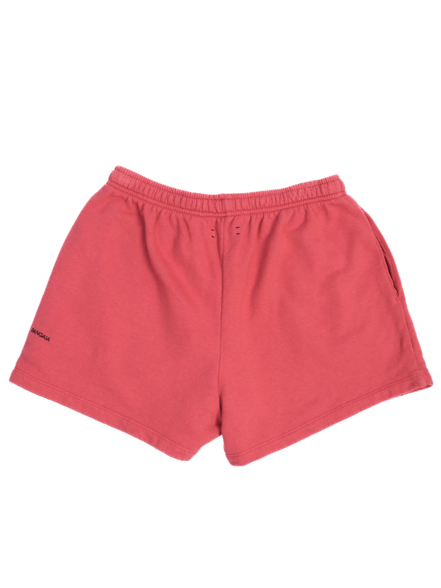 excellent pangaia red cotton women's shorts size m