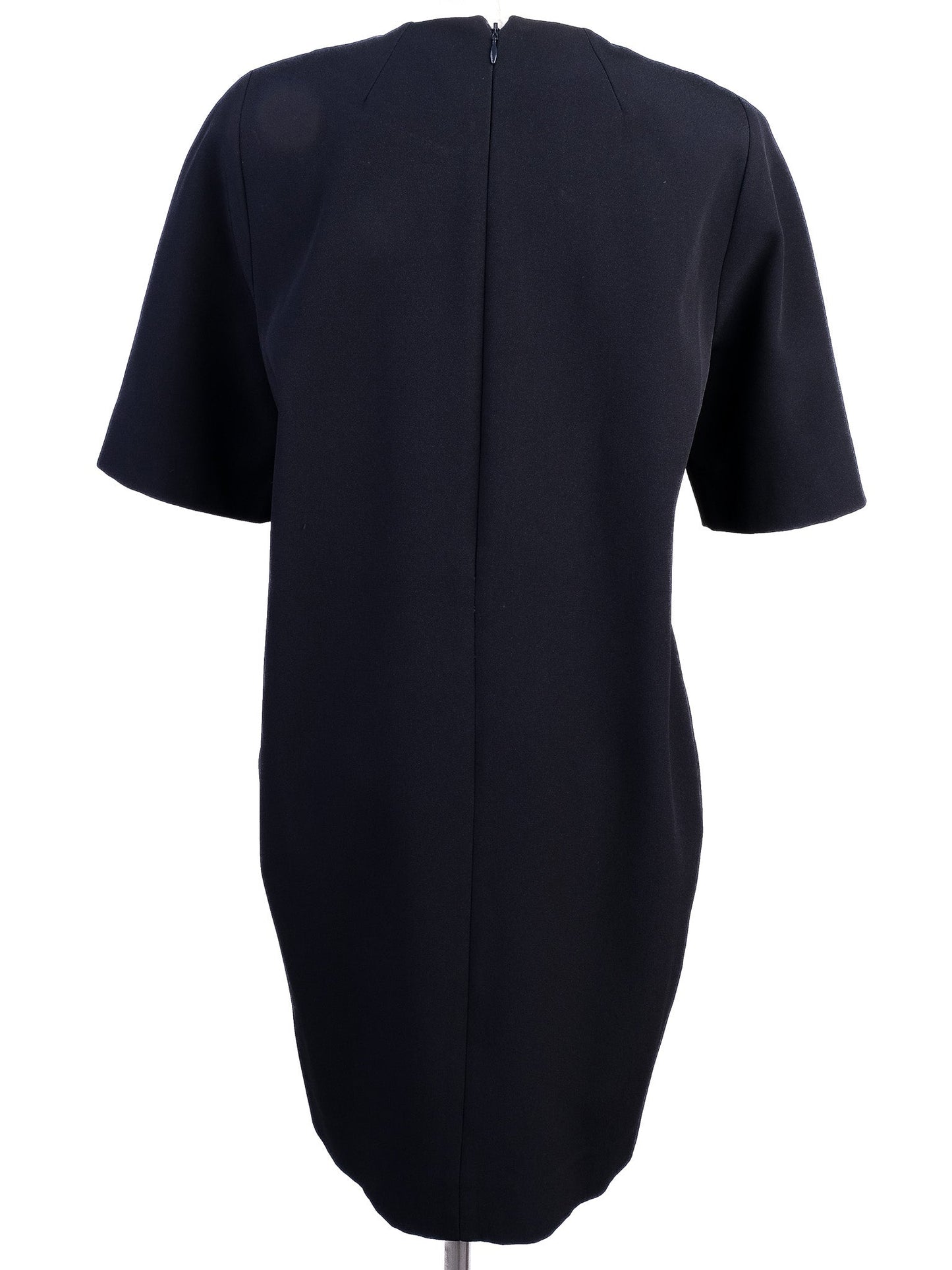 excellent victoria beckham black viscose dress size m with belt