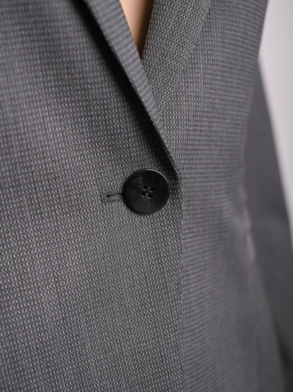 Excellent Hugo Boss Gray Cotton Pantsuit Size S for Women