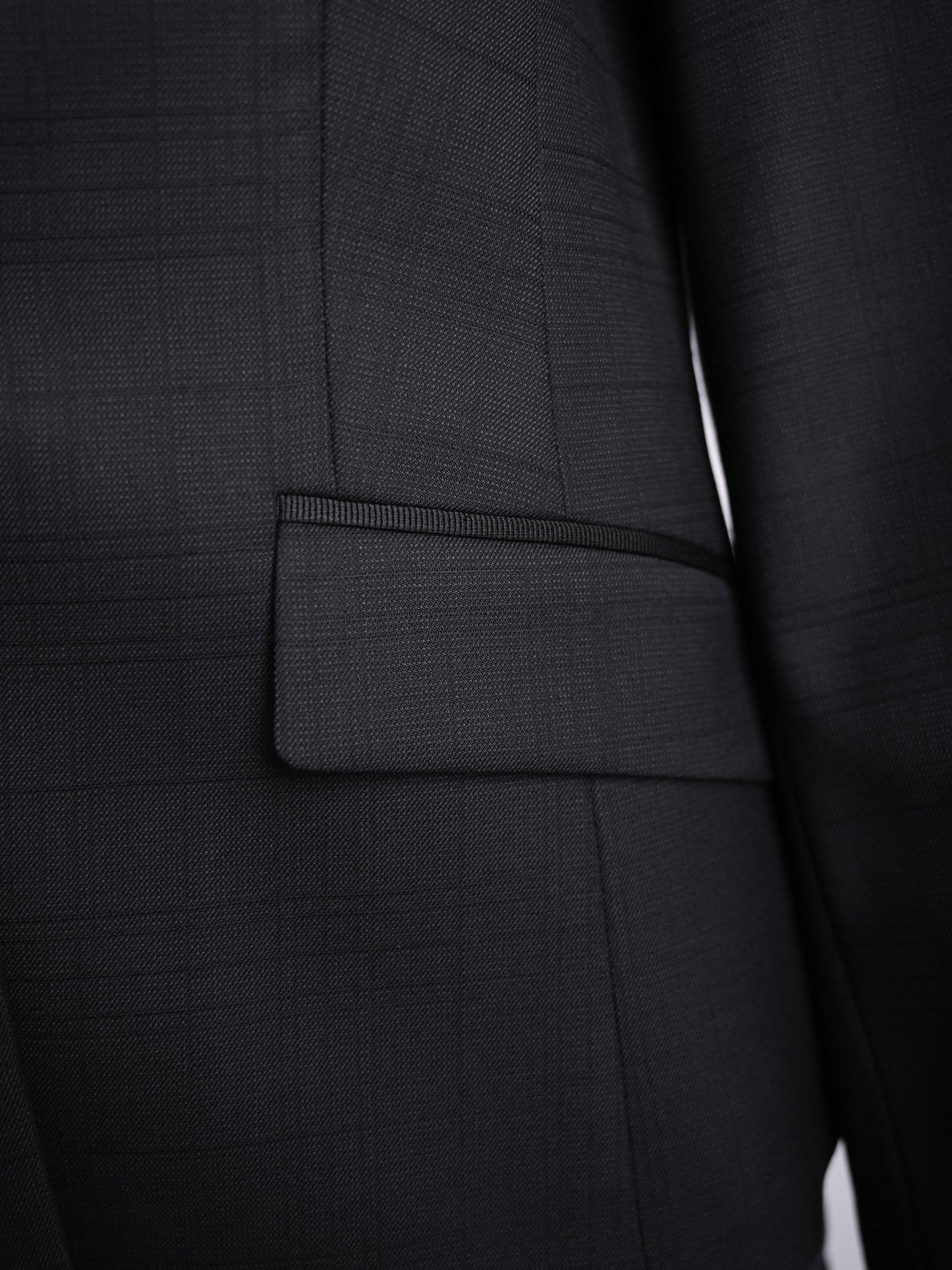 excellent hugo black wool women's business suit size s