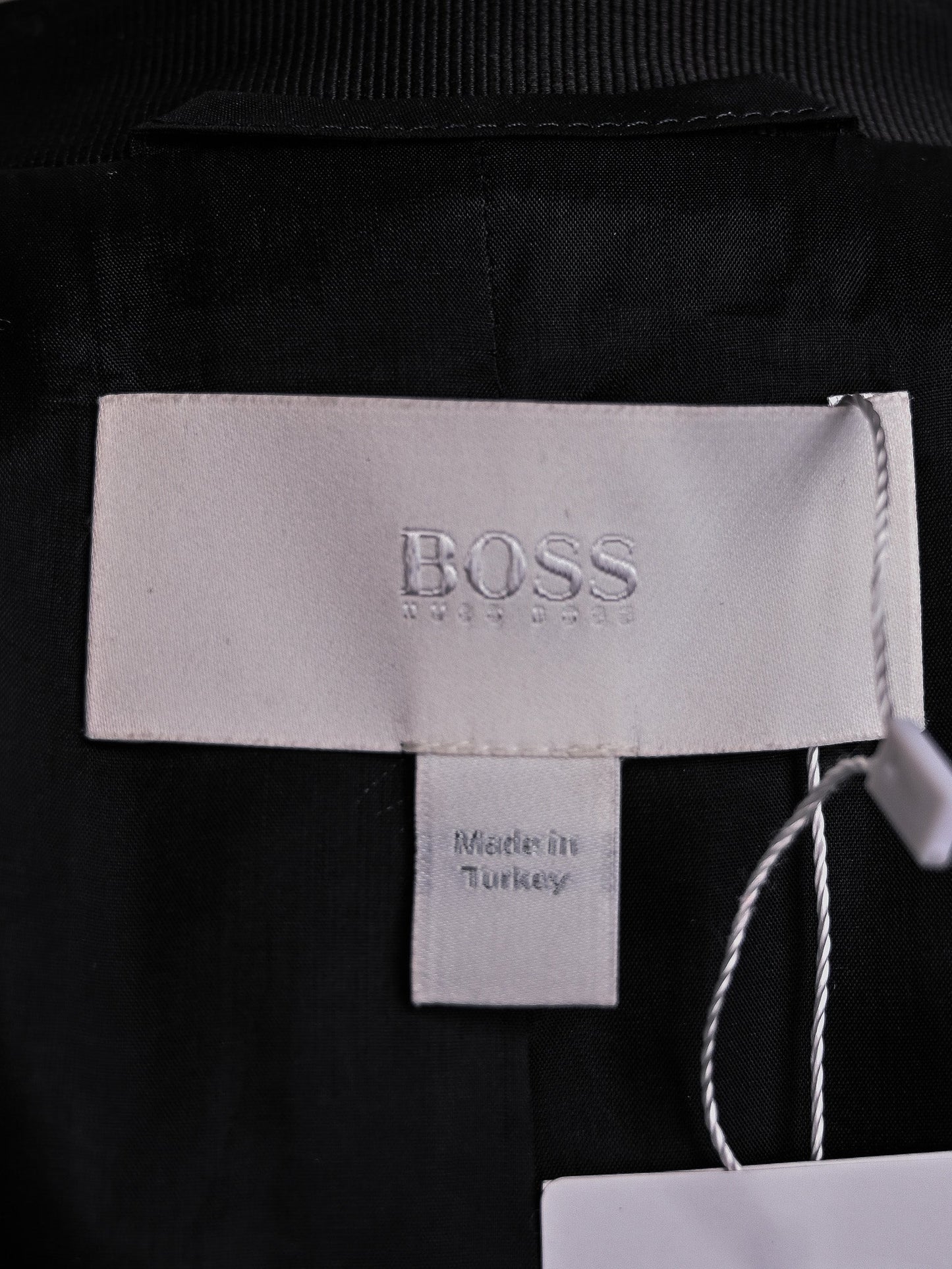 excellent hugo black wool women's business suit size s