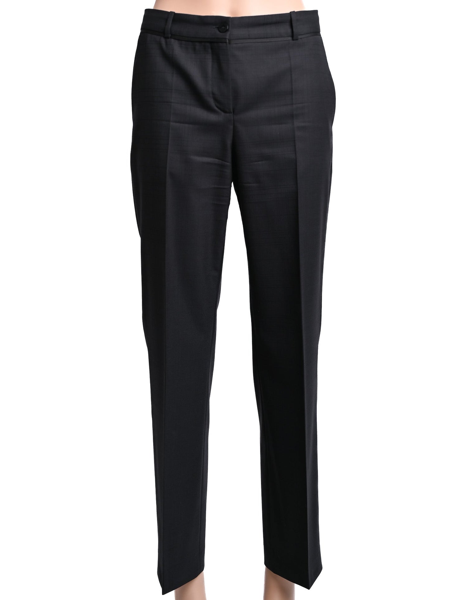 excellent hugo black wool women's business suit size s
