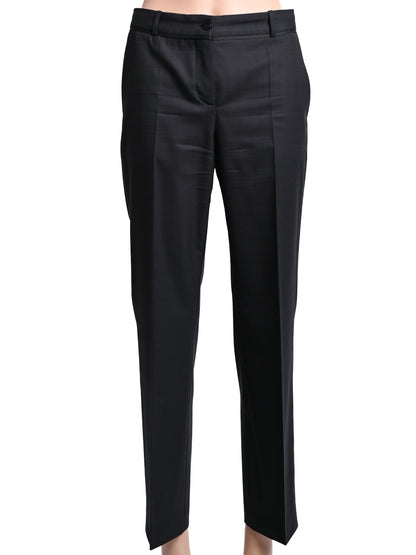 Excellent Hugo Black Wool Women's Business Suit Size S