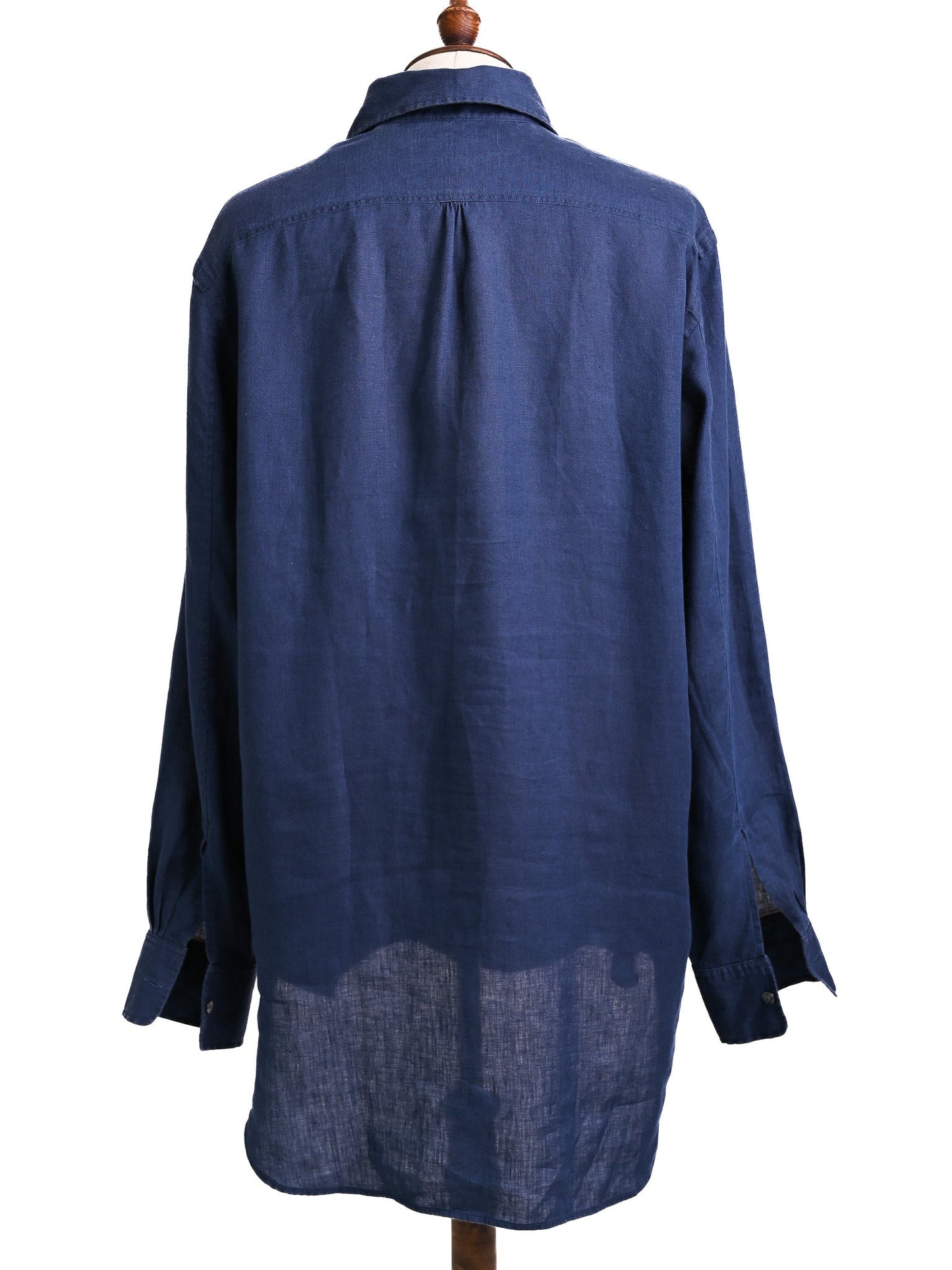 perfect burberry blue cotton long sleeve shirt size l for men