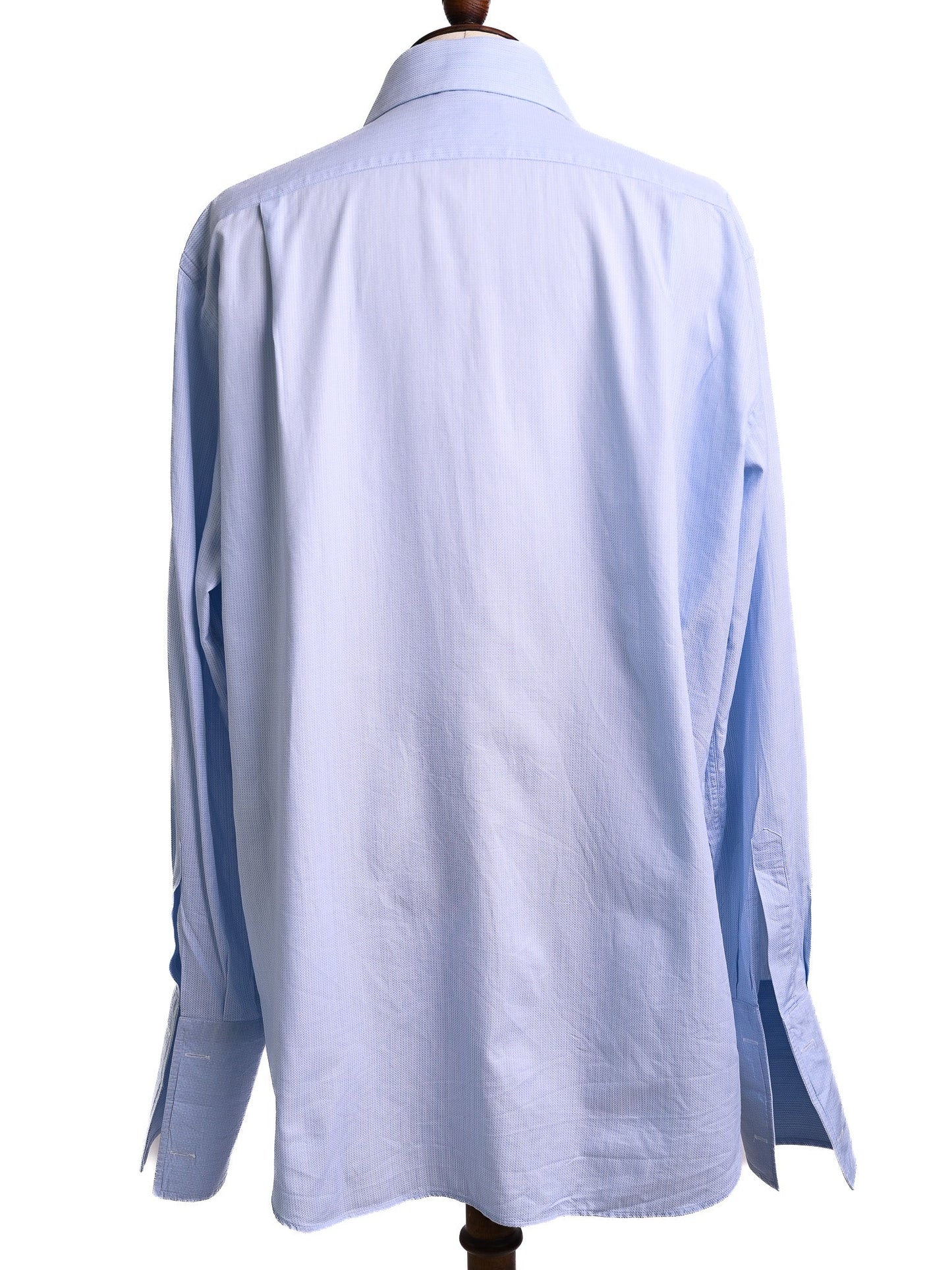 perfect emmett blue cotton long-sleeve dress shirt size xl