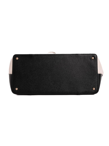Average Condition Dolce Gabbana Two-Tone Leather Tote Bag