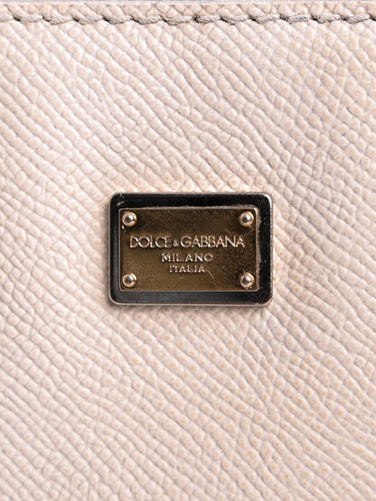 Average Condition Dolce Gabbana Two-Tone Leather Tote Bag
