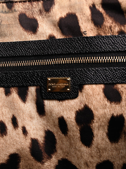 Average Condition Dolce Gabbana Two-Tone Leather Tote Bag