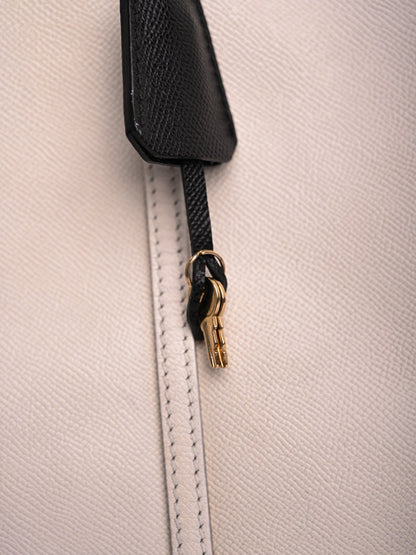 Average Condition Dolce Gabbana Two-Tone Leather Tote Bag
