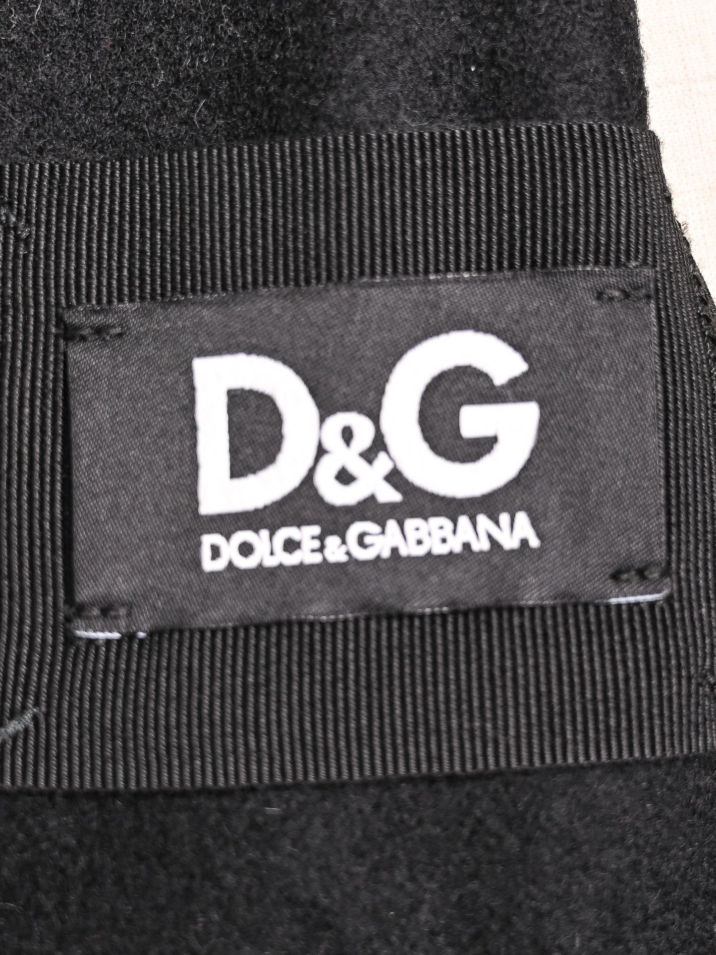excellent dolce gabbana black wool overcoat size s