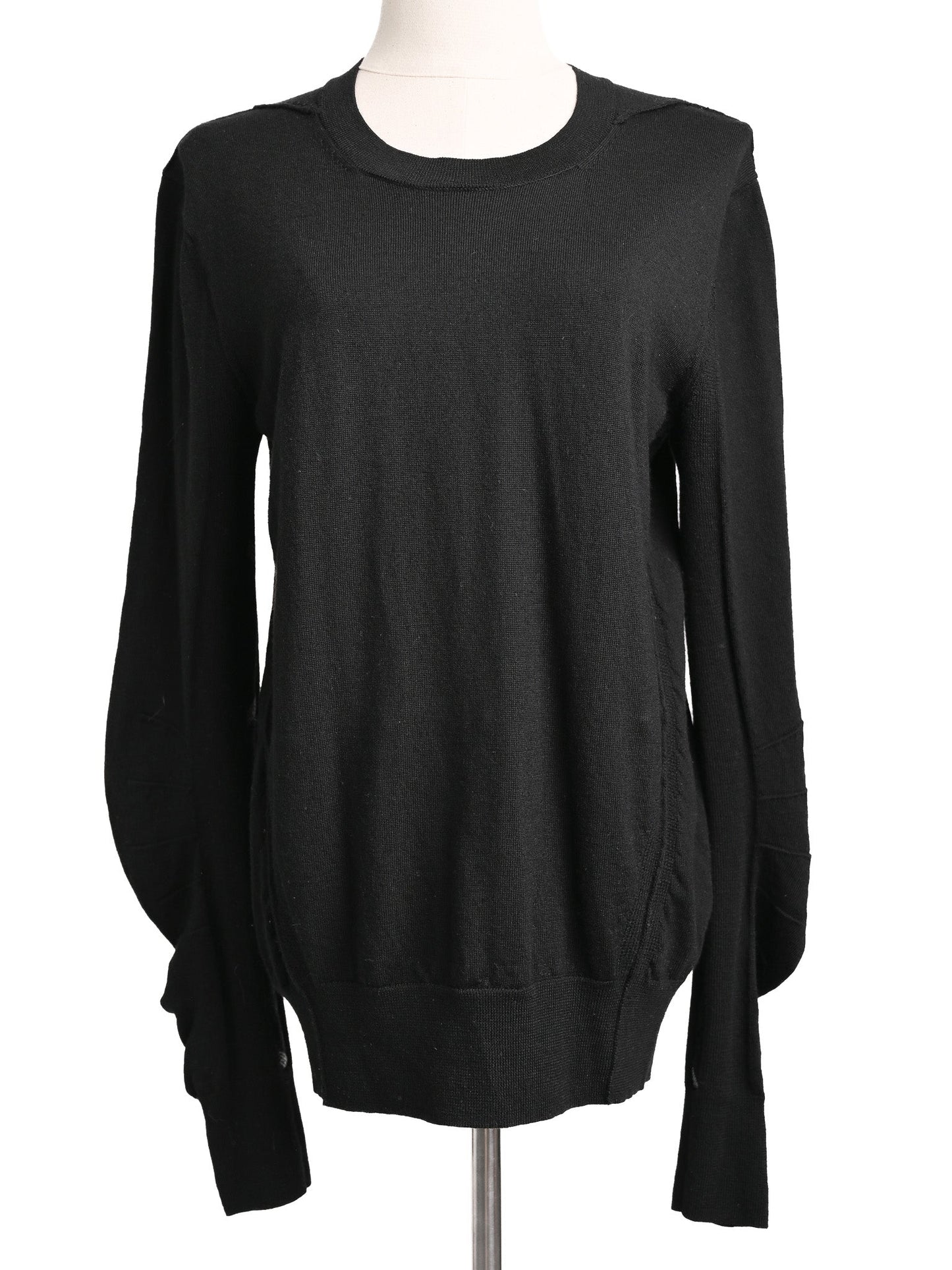 excellent burberry black wool sweater size m for women