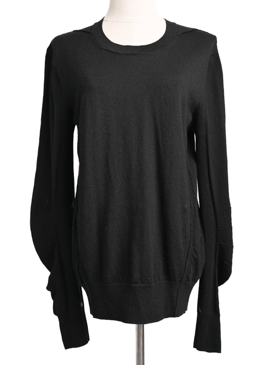 Excellent Burberry Black Wool Sweater Size M for Women