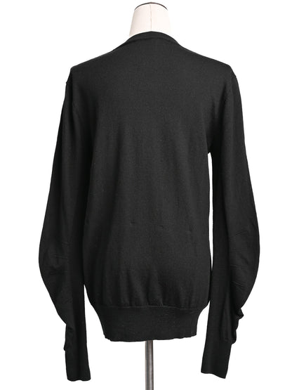 Excellent Burberry Black Wool Sweater Size M for Women