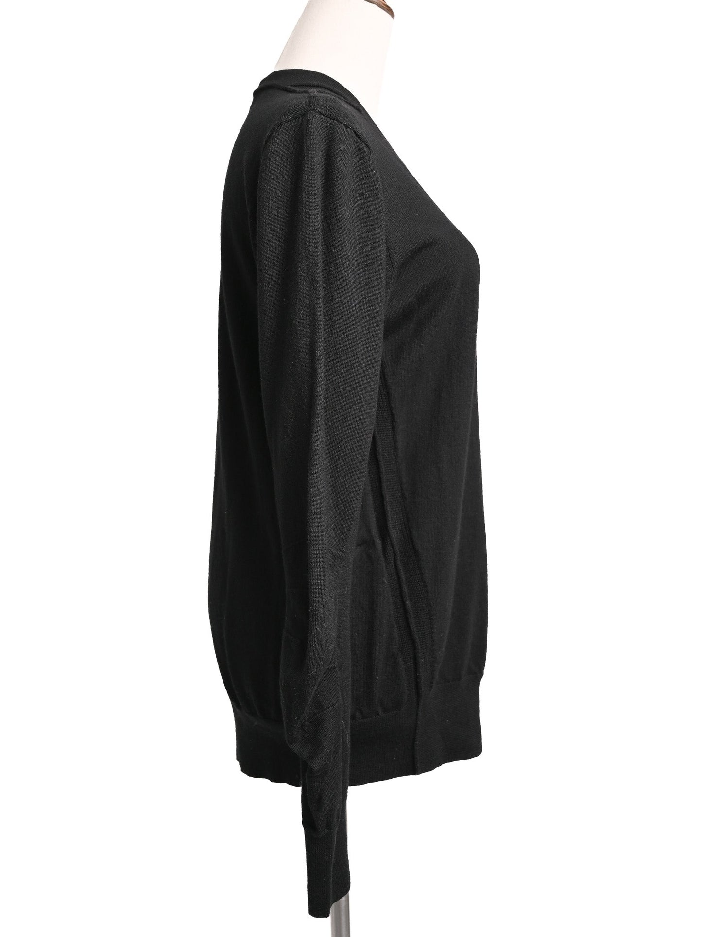 excellent burberry black wool sweater size m for women