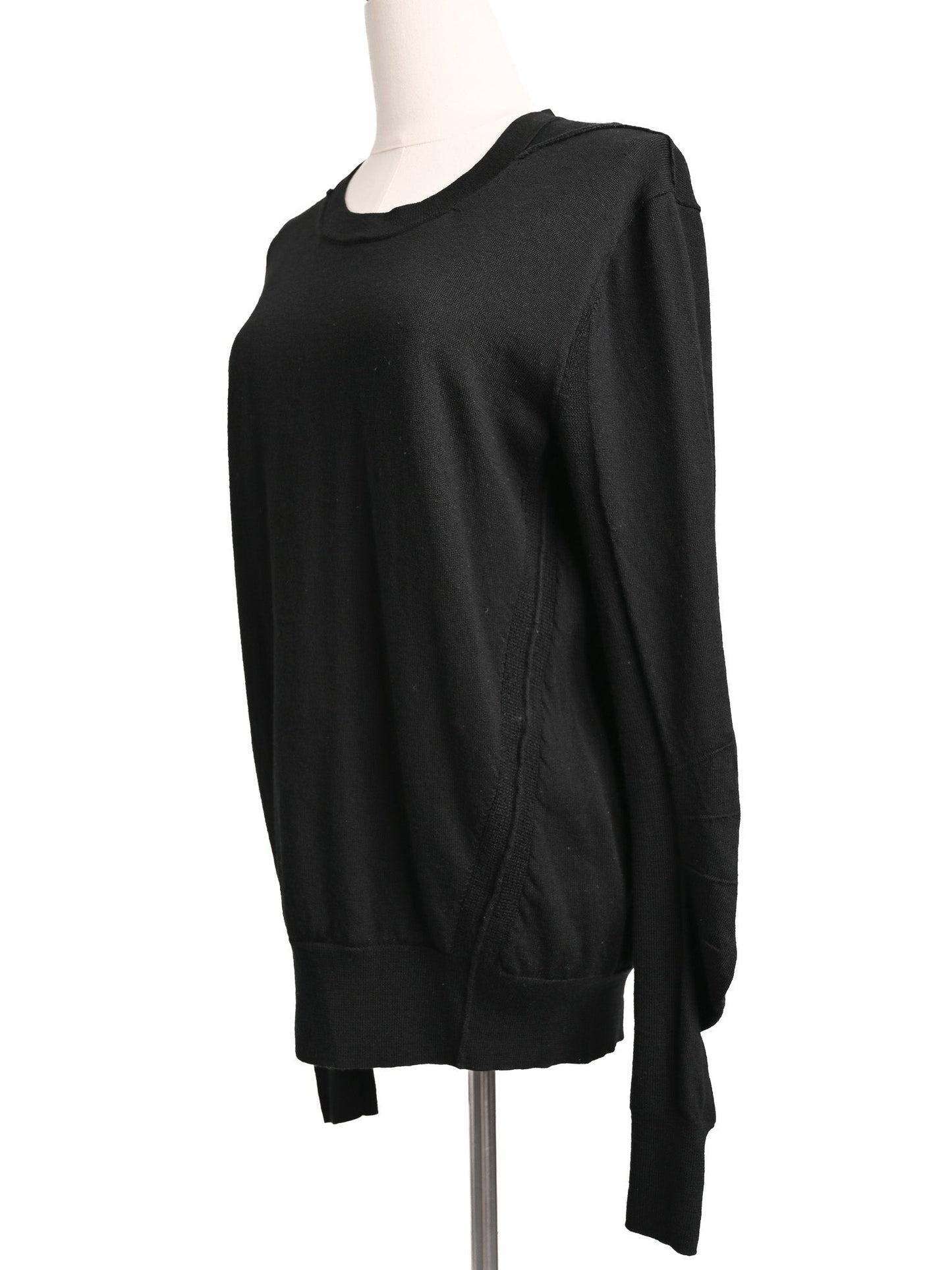 excellent burberry black wool sweater size m for women