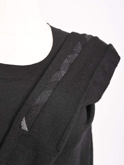 Excellent Burberry Black Wool Sweater Size M for Women