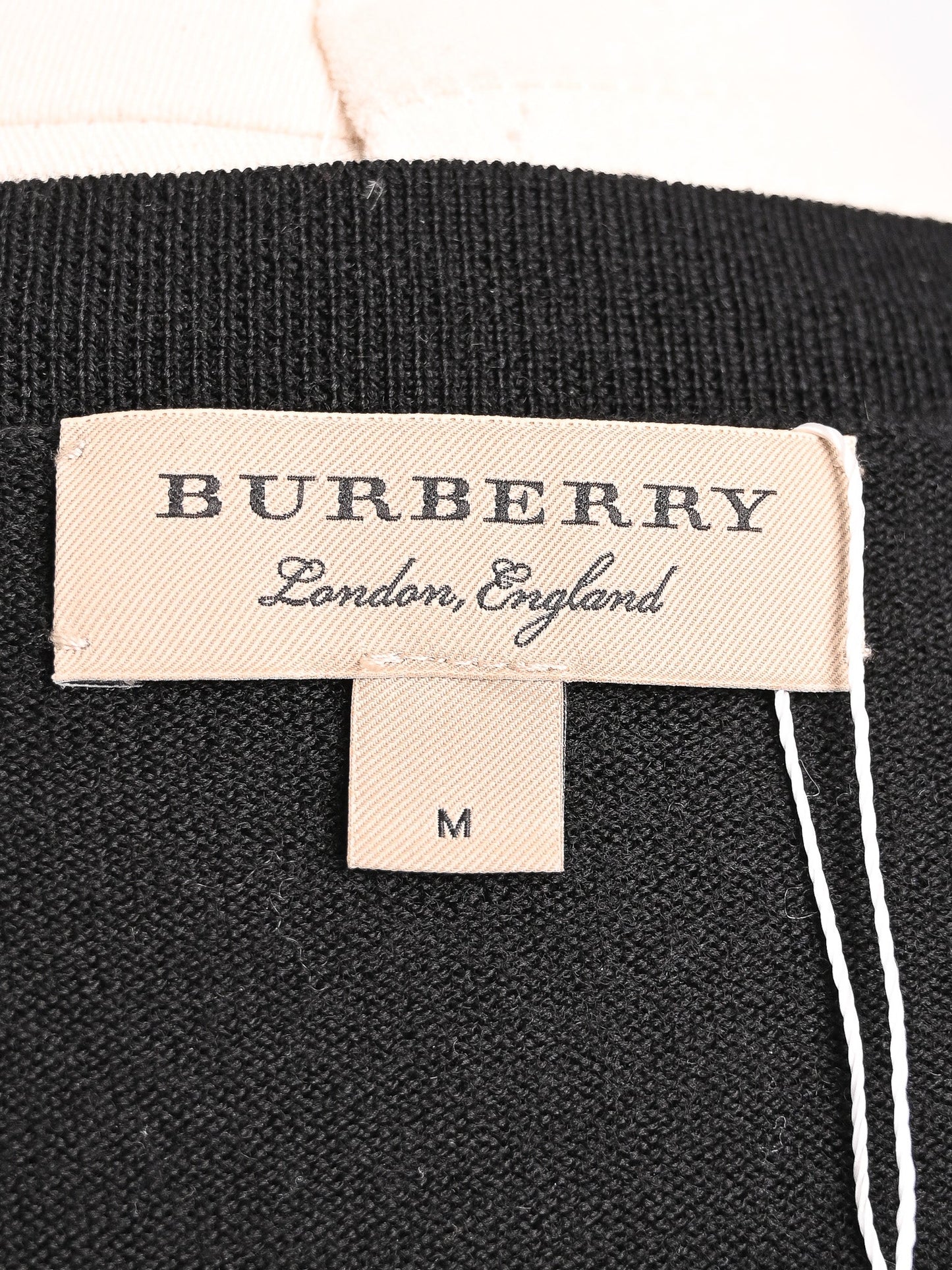 excellent burberry black wool sweater size m for women