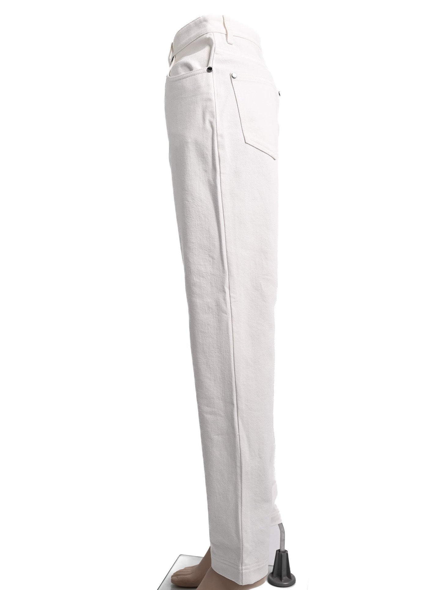 perfect fendi white cotton jeans size s for women