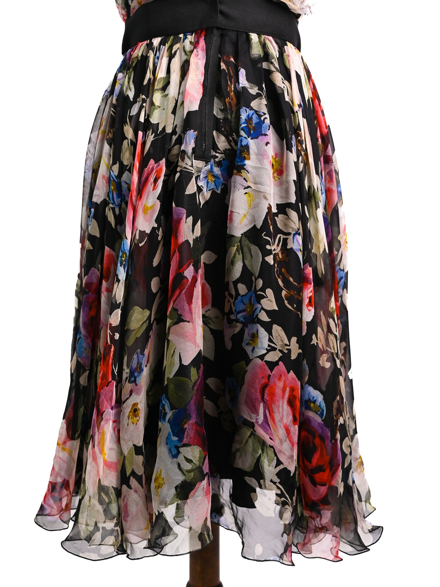 good dolce gabbana floral strapless dress polyester size unknown