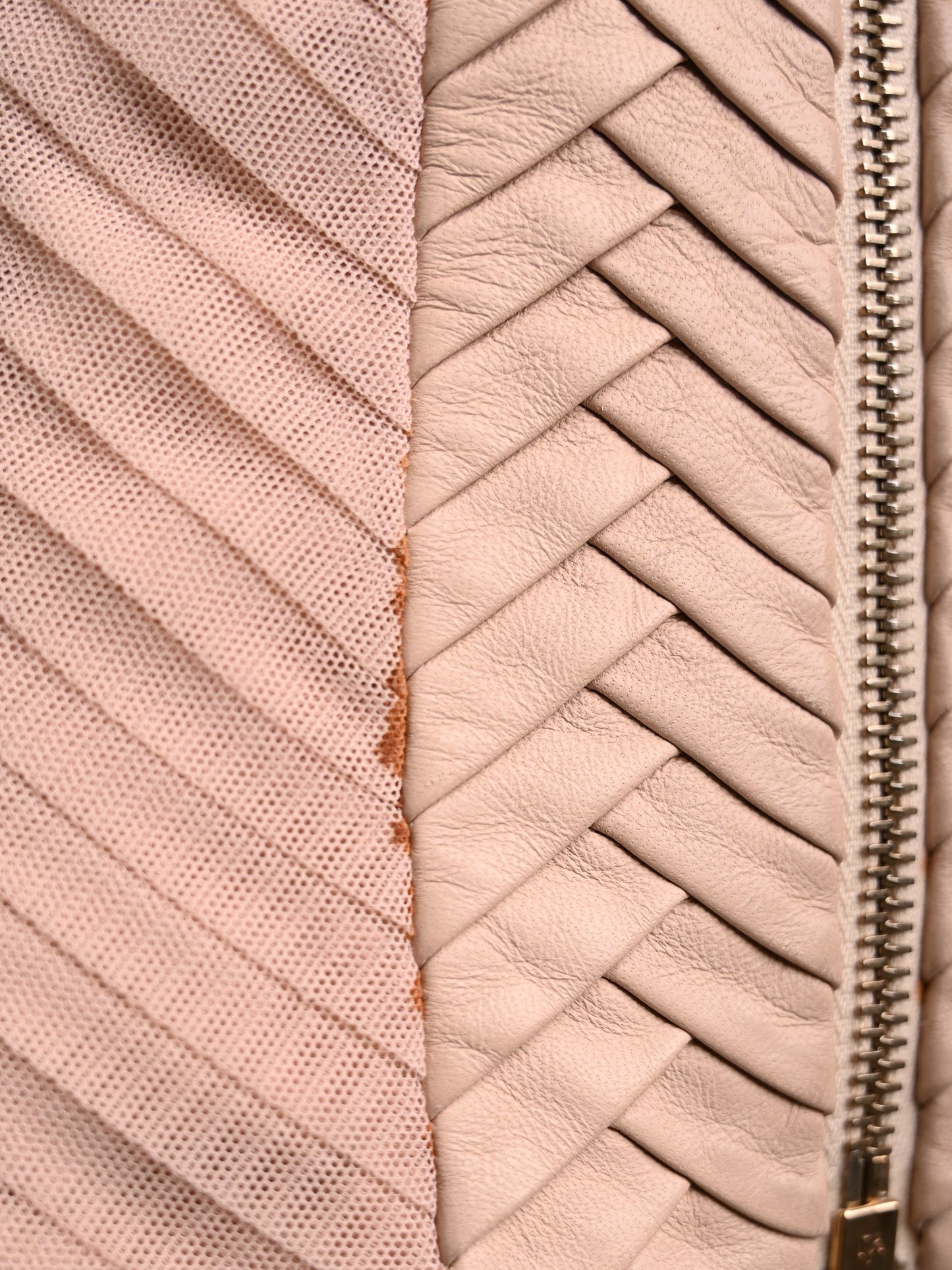 excellent elisabetta franchi pink leather jacket size xs