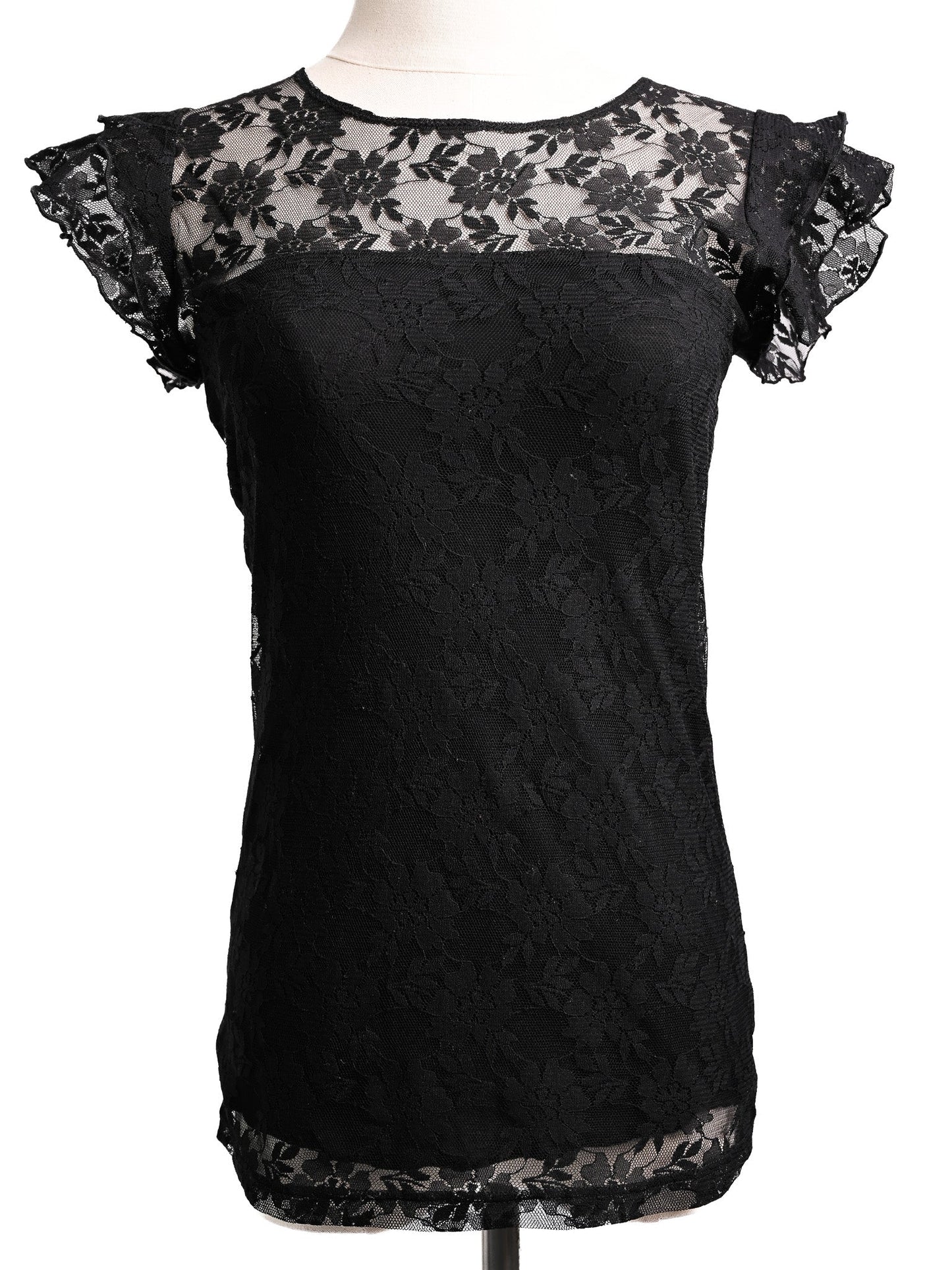excellent dolce gabbana black lace blouse size s women