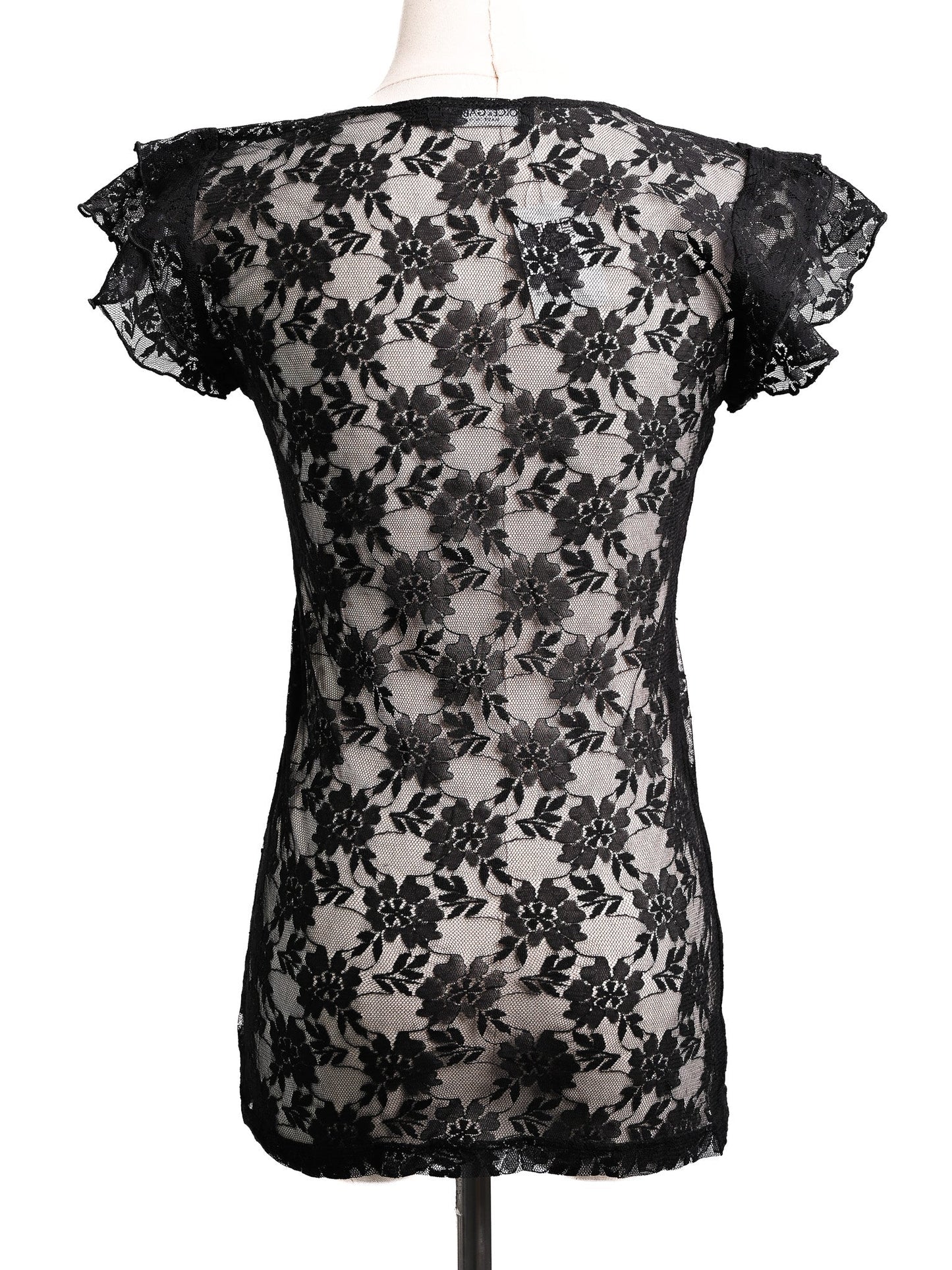 excellent dolce gabbana black lace blouse size s women