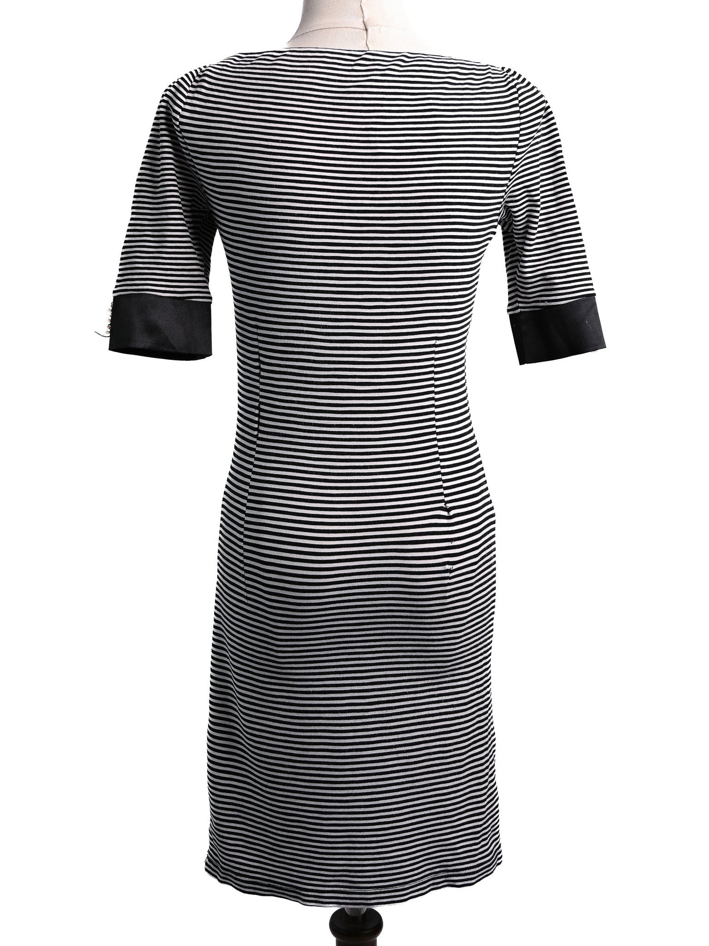 average elisabetta franchi striped dress size s combined viscose
