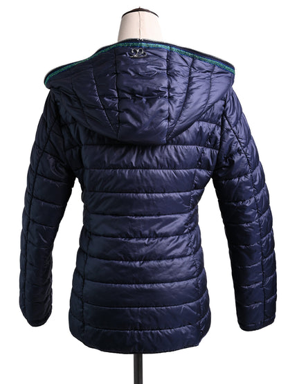 Excellent Liu Jo Blue Quilted Jacket Size XS with Hood