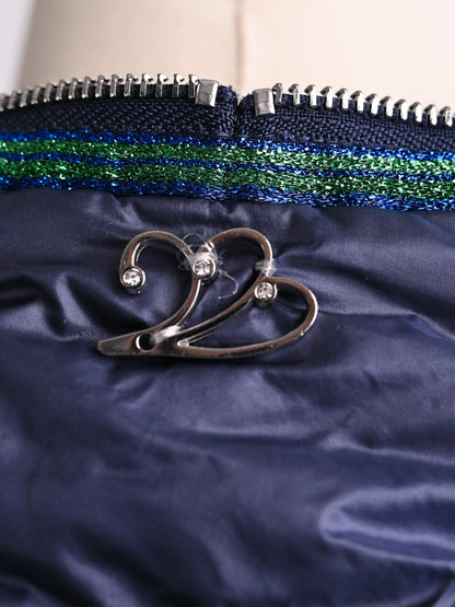 Excellent Liu Jo Blue Quilted Jacket Size XS with Hood