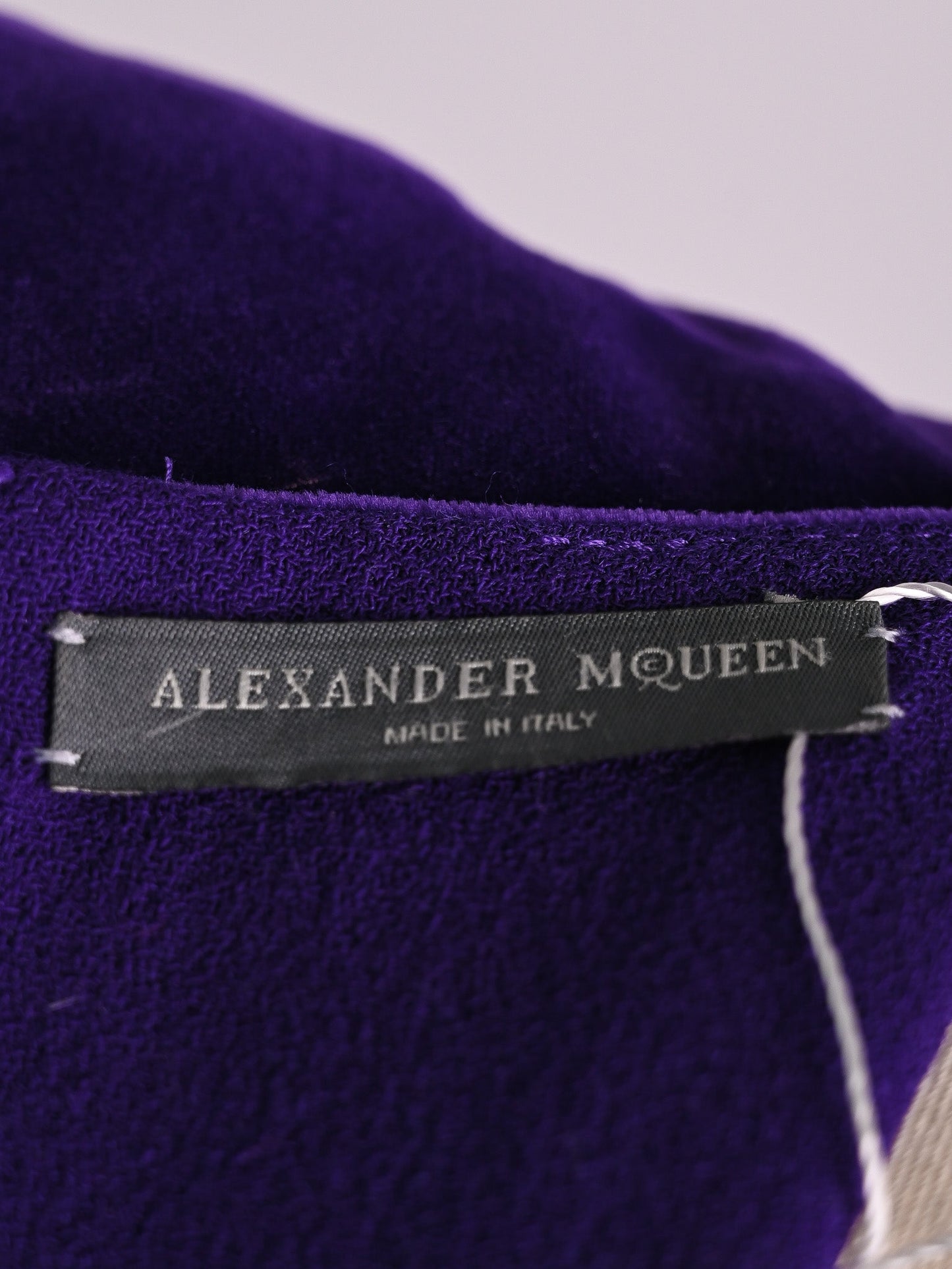 excellent alexander mcqueen purple cotton dress women size