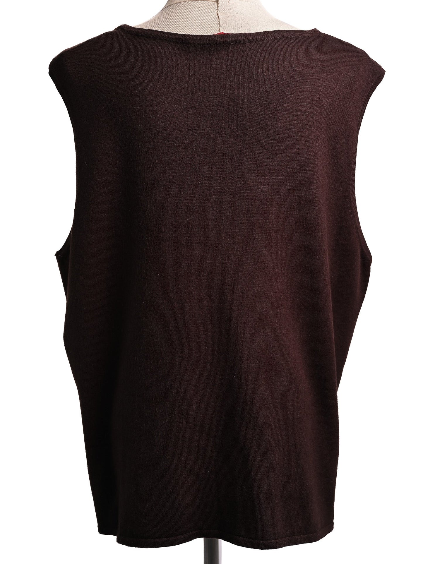 good gf ferre orange beaded sleeveless top size xl for women