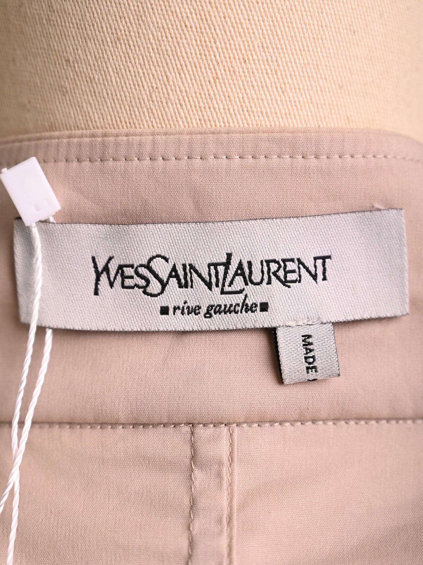 excellent saint laurent white nylon women's top size s