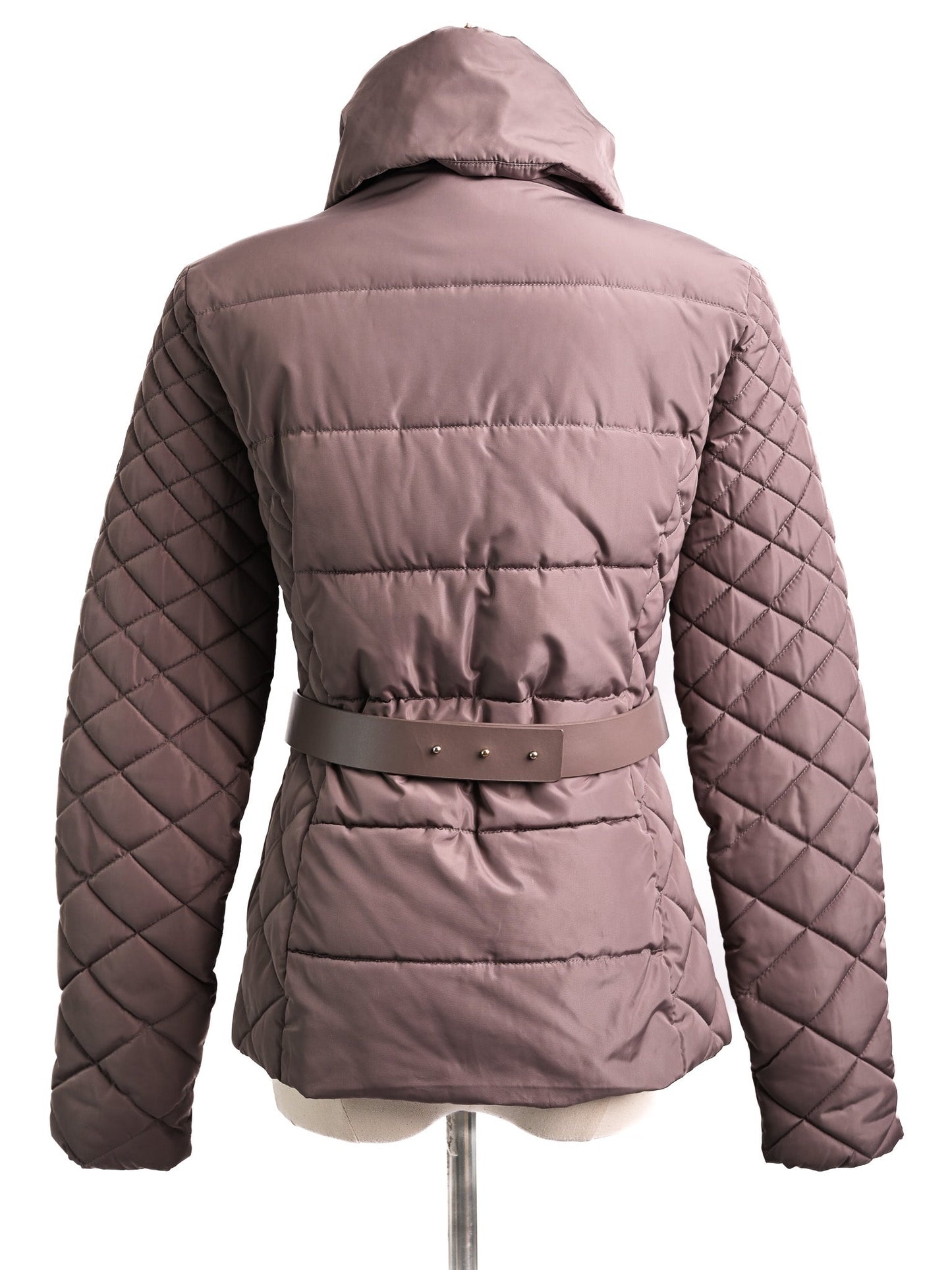 excellent trussardi orange quilted puffer jacket size s
