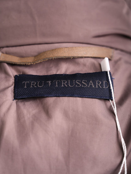 EXCELLENT Trussardi Orange Quilted Puffer Jacket Size S
