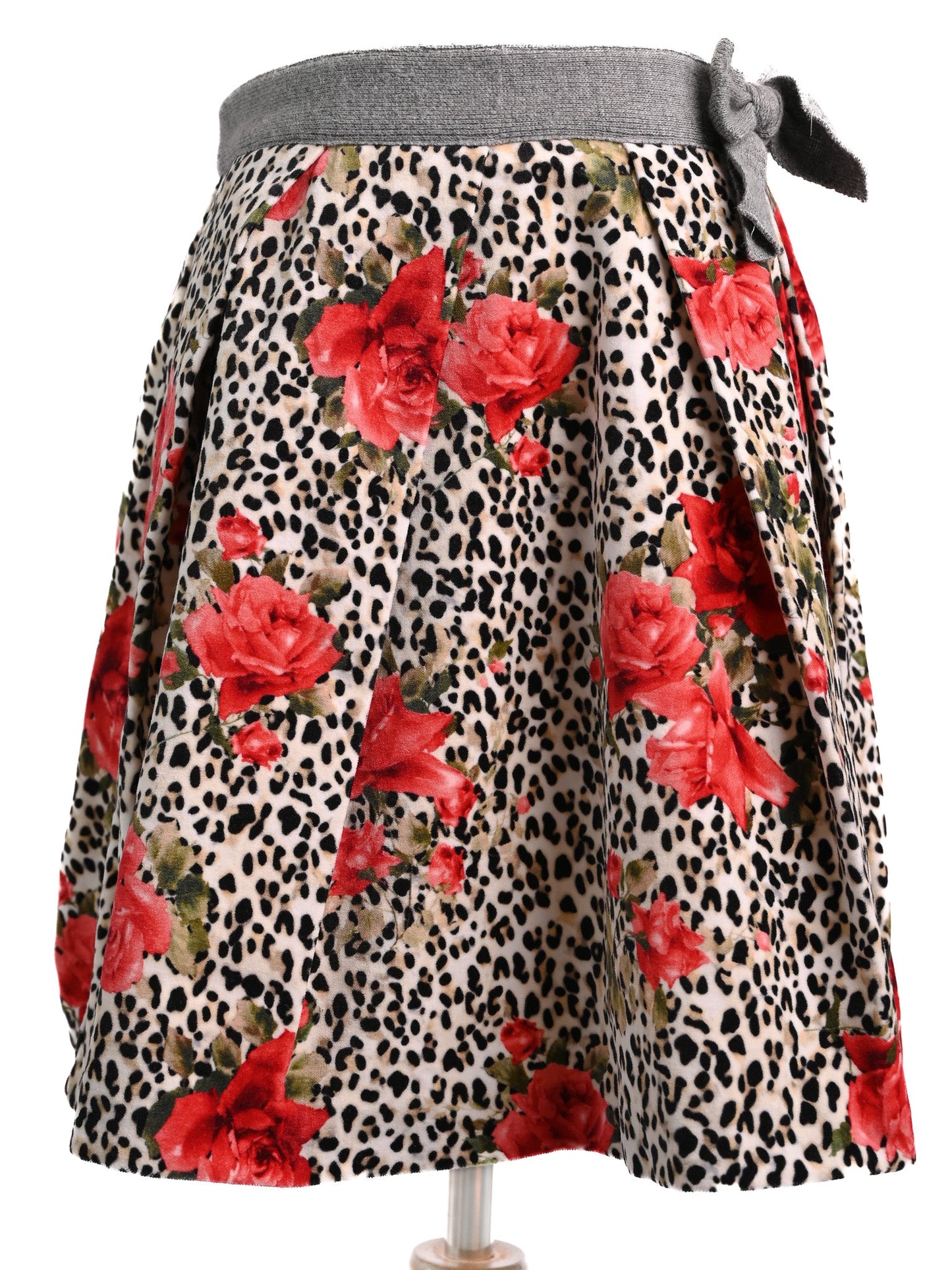 new monnalisa kids skirt floral animal print size 12
