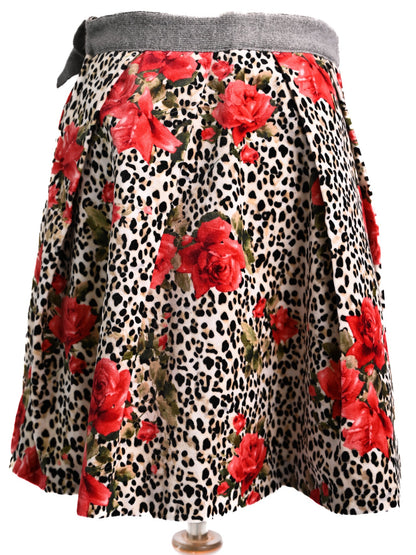 NEW Monnalisa Kids Skirt Floral Animal Print Size 12