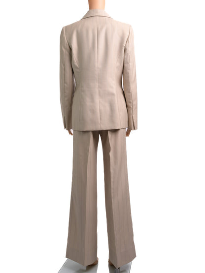 Excellent GF Ferre Gray Wool Women's Pantsuit Size S