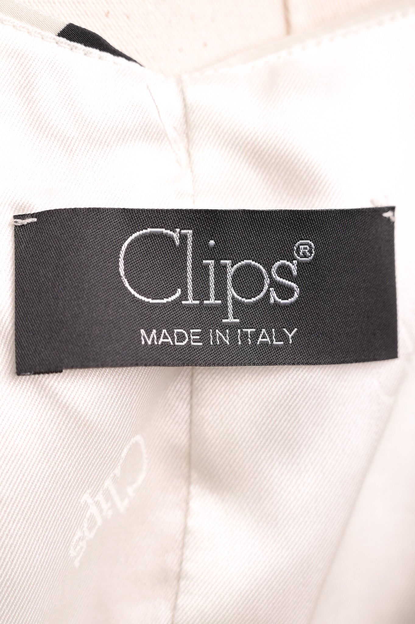 new clips white polka dot silk dress with black lace size m