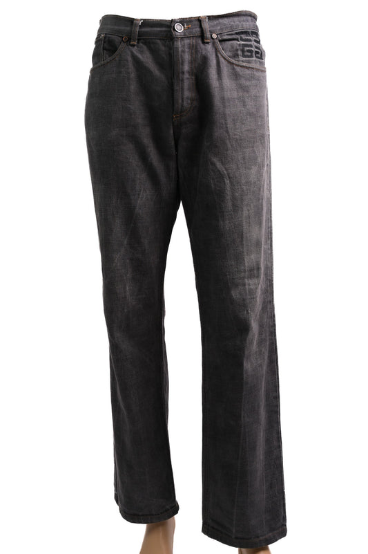 Excellent Givenchy Gray Cotton Jeans Size M for Men