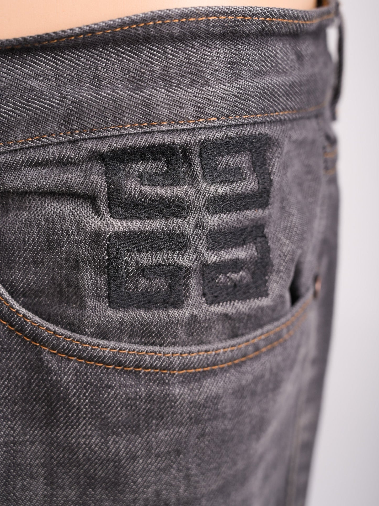 excellent givenchy gray cotton jeans size m for men