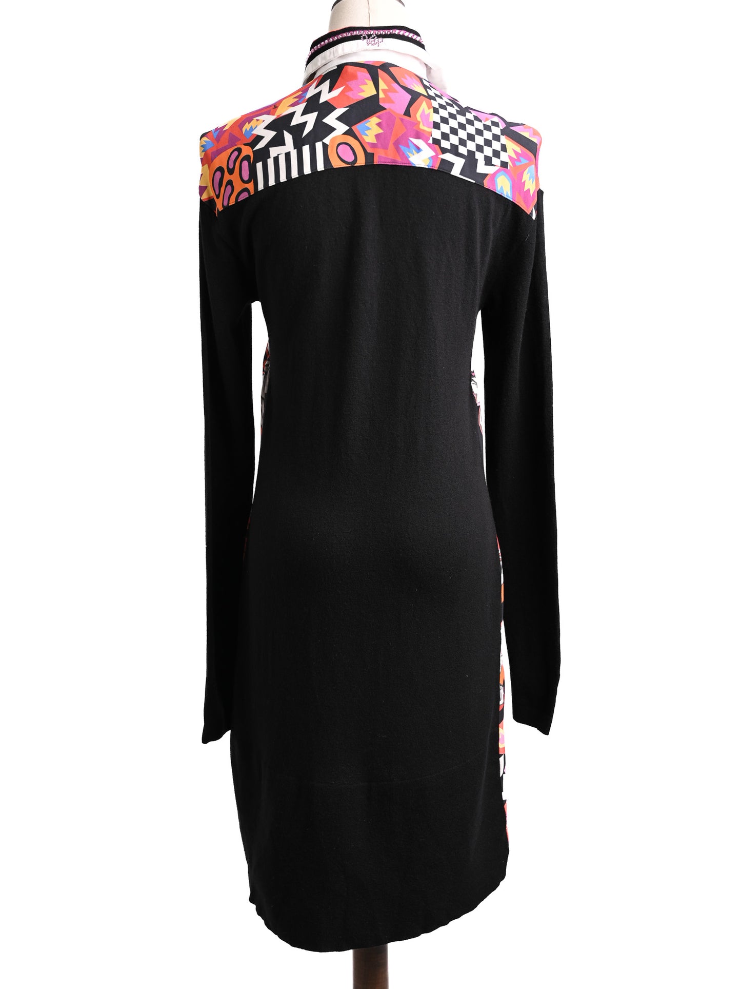 vdp women's long sleeve dress excellent condition size s black floral