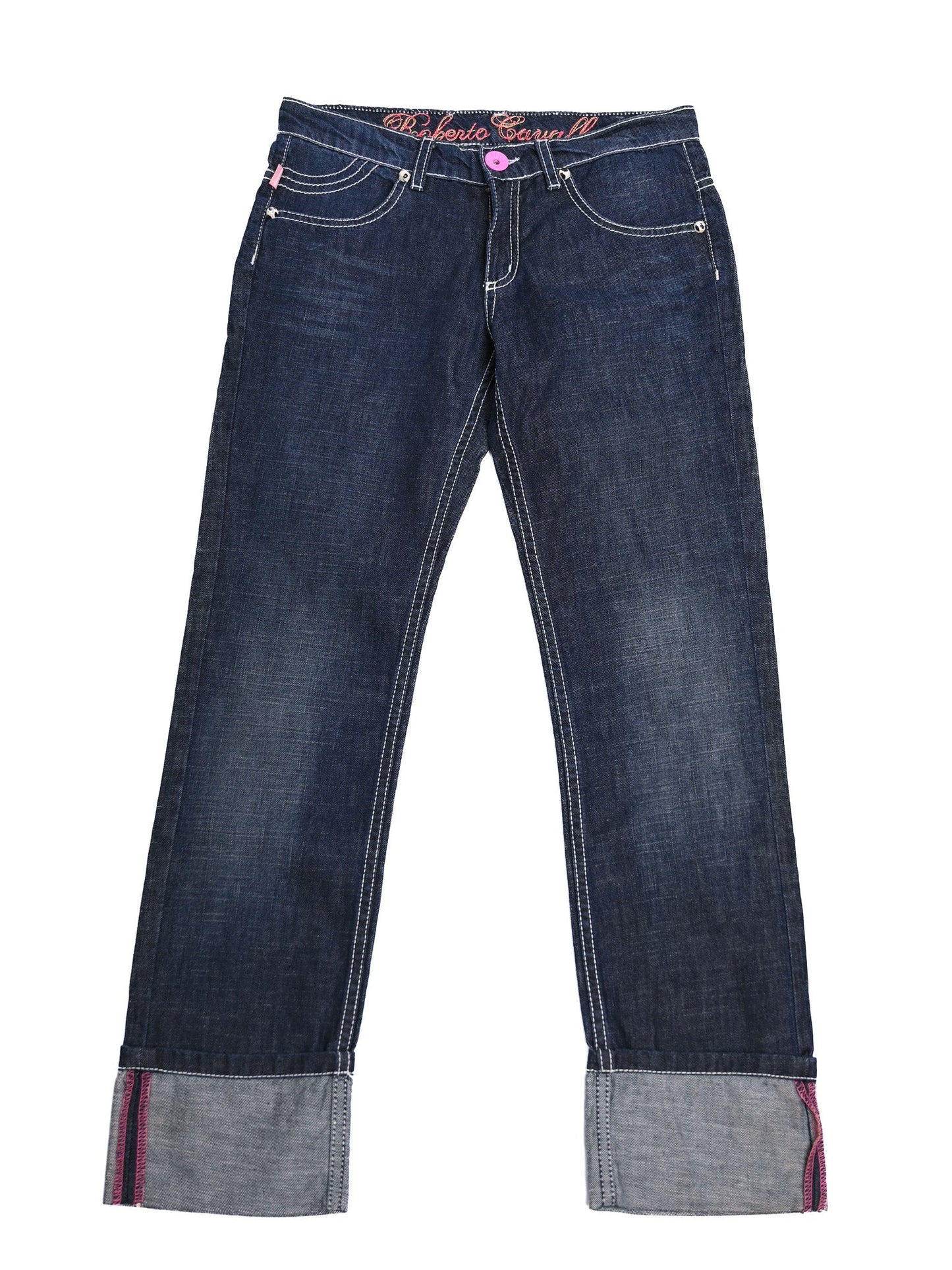 excellent roberto cavalli blue denim jeans for kids size 11